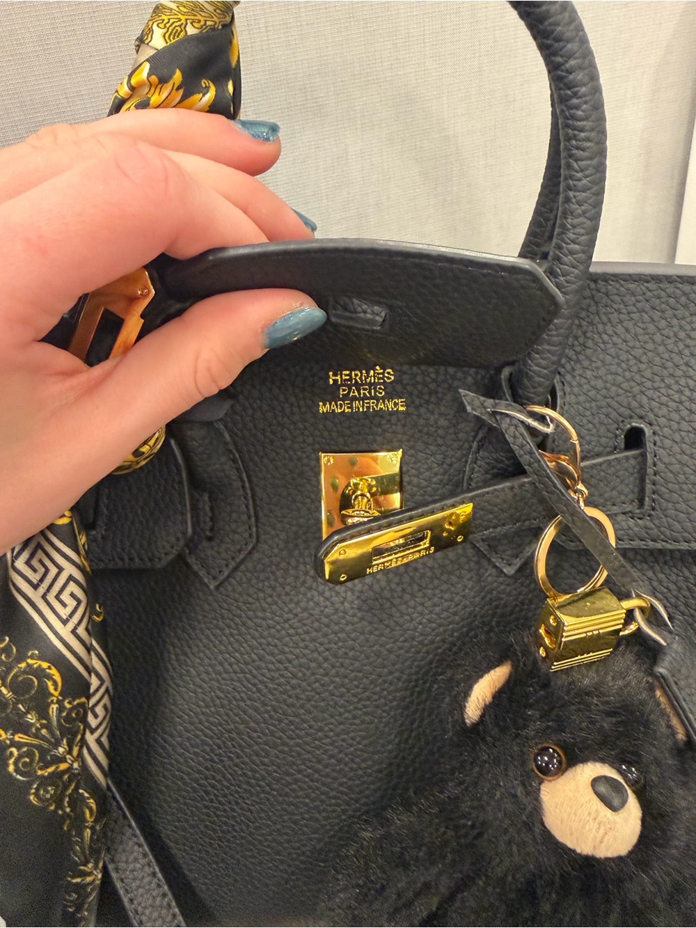 black hermes bag